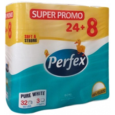 TP Perfex 3vr cel 050210 24+8ks | Papírové a hygienické výrobky - Toaletní papíry - Vícevrstvý TP Perfex 3vr cel 050210 24+8ks | Papírové a hygienické výrobky - Toaletní papíry - Vícevrstvý